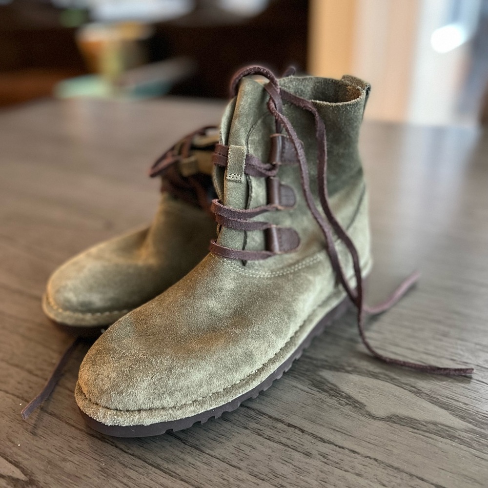 UGG boots comfy but not lined.